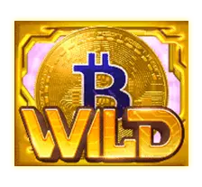 สัญลักษณ์ Wild Crypto gold สล็อตบิตคอยน์